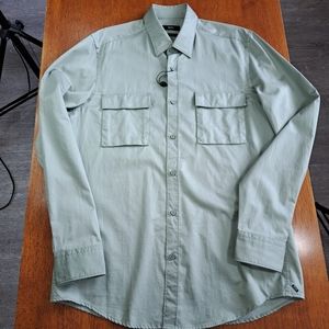 Hugo Boss Lorin Regular Fit Double Pocket Long Sleeve Button Up Dress Shirt